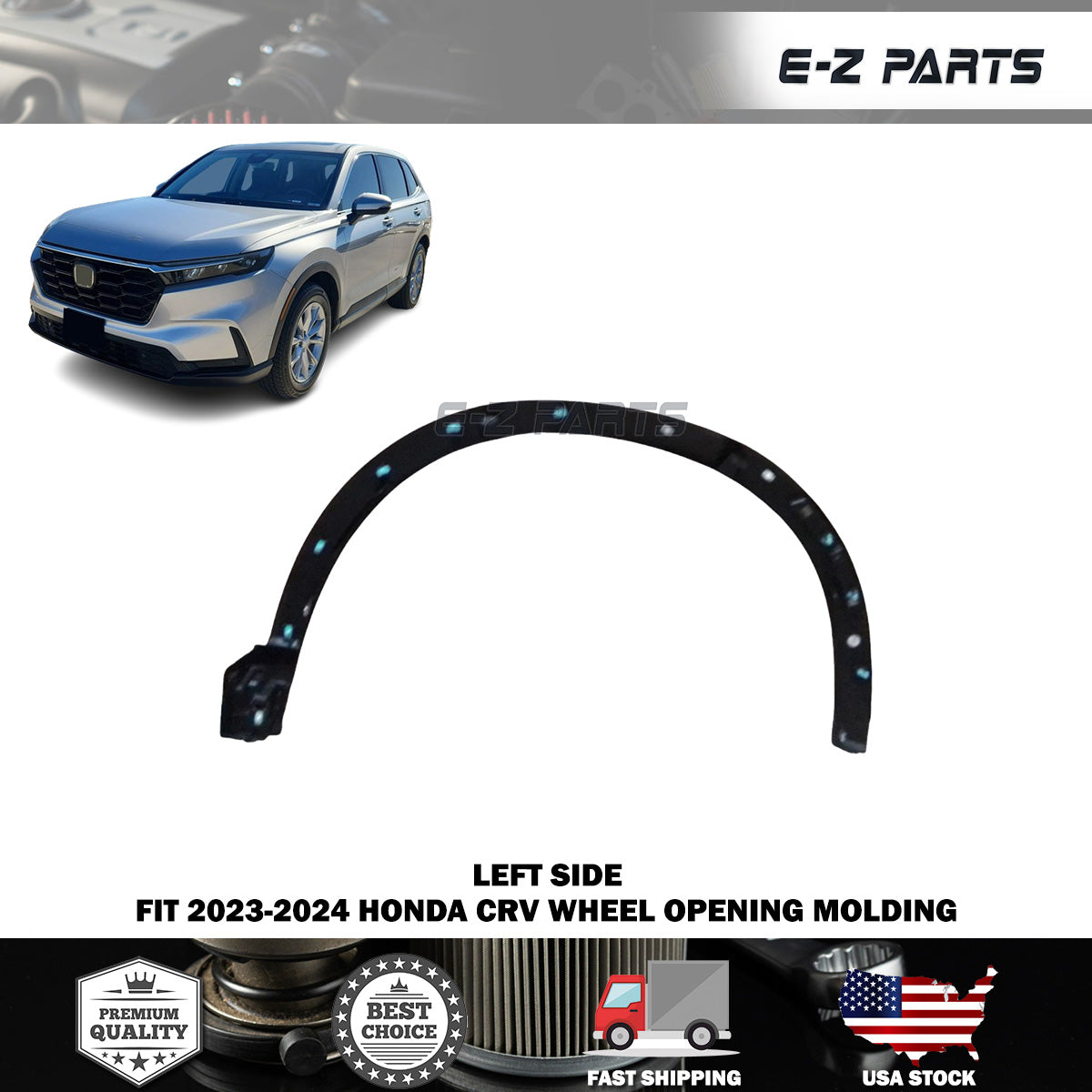 Fit 2023-2024 Honda CRV Left Wheel Opening Molding