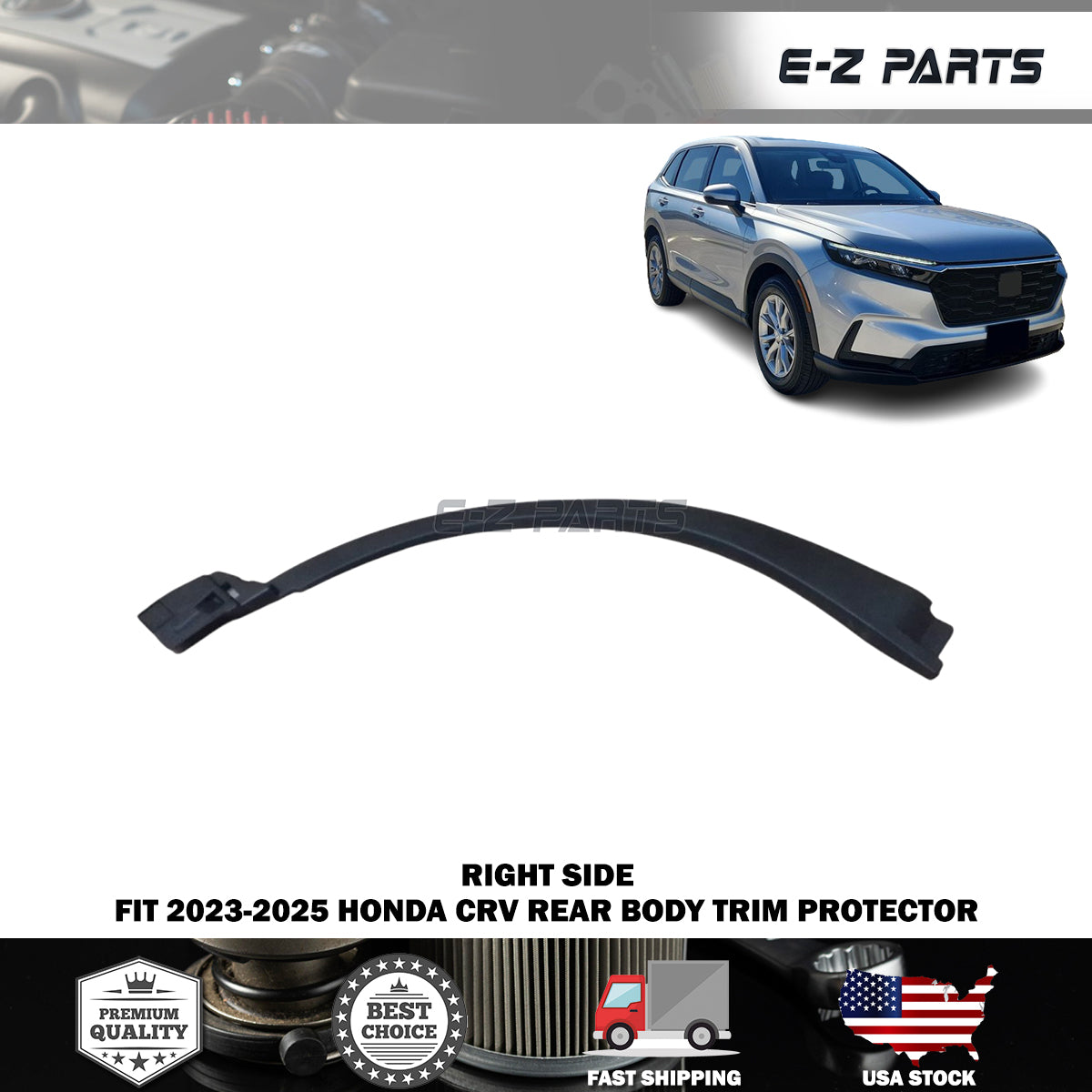Fit 2023-2025 Honda CRV Rear Right Side Body Trim Protector