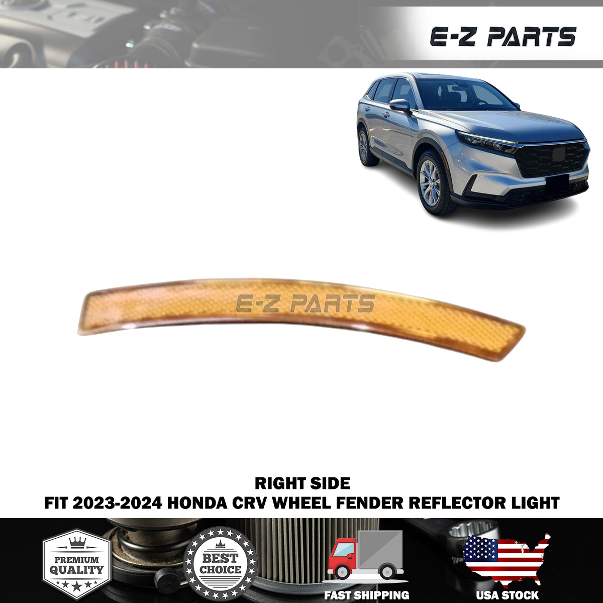 Fit 2023-2024 Honda CRV Right Side Wheel Fender Reflector Light