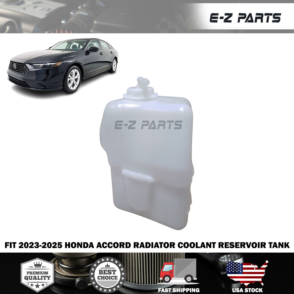 Fit 2023-2025 Honda Accord Radiator Coolant Bottle Reservoir Tank