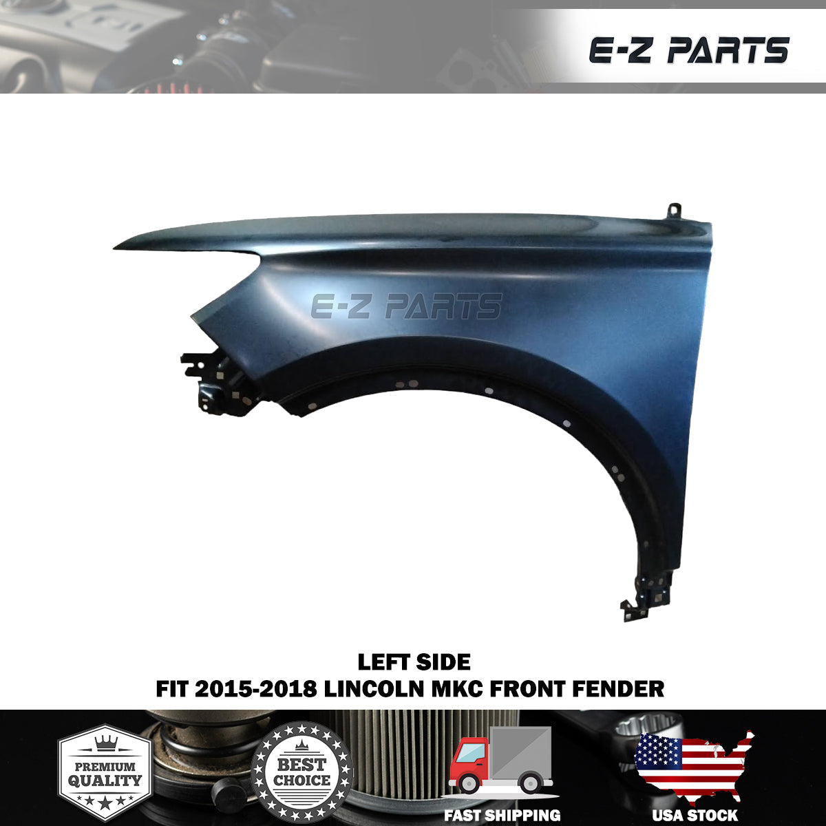 For 2015-2018 Lincoln MKC Left Front Fender Driver Side LH