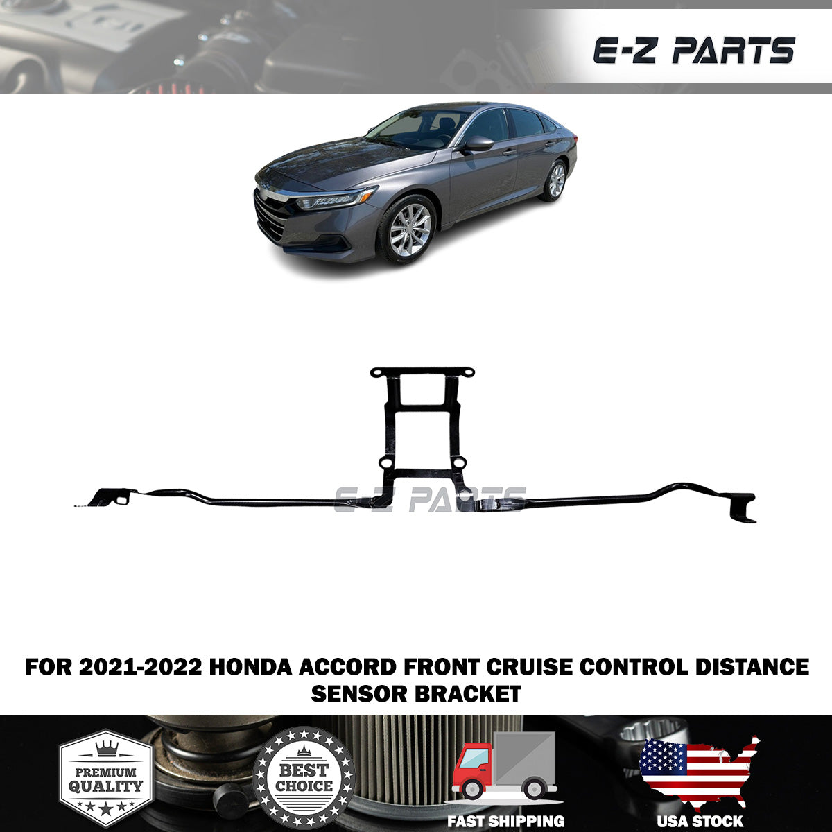 Fit 2021-2022 Honda Accord Front Cruise Control Distance Sensor Bracket