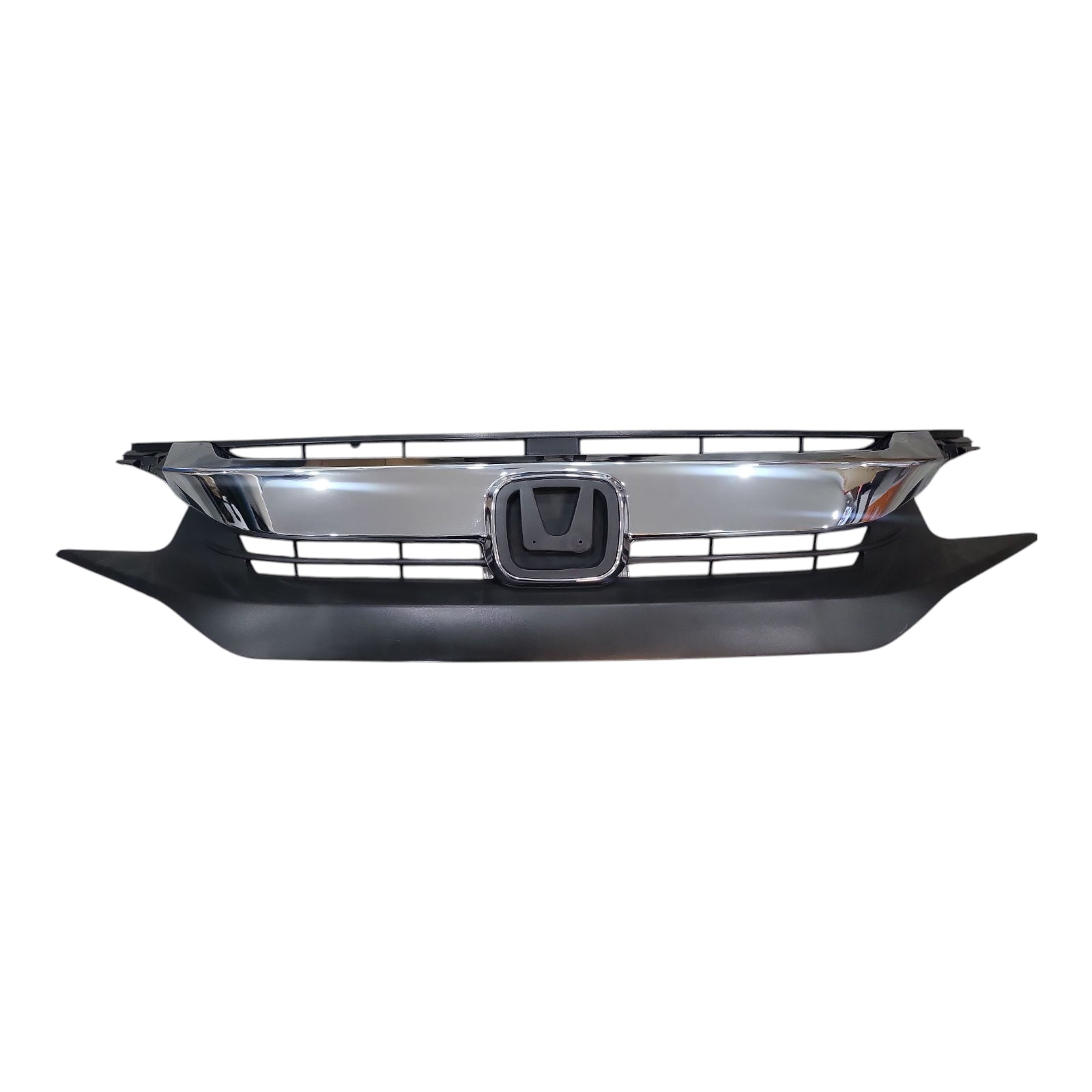 Fit 2016-2018 Honda Civic Upper & Lower Grille with Headlight Eyelid Molding Trim