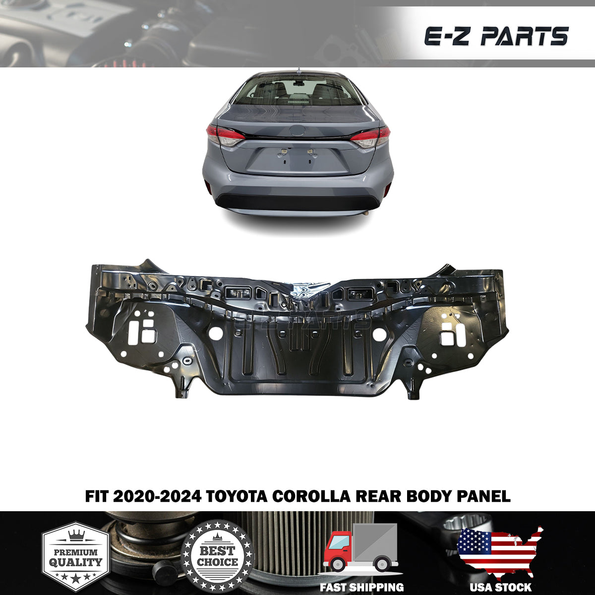 Fit 2020-2024 Toyota Corolla Rear Body Panel