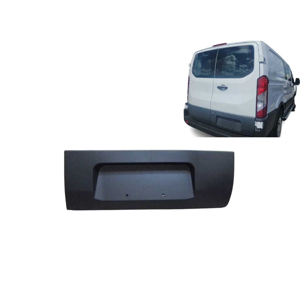 Fit 2015-2019 Ford Transit Both Left & Right Rear Door Lower Molding without Hole