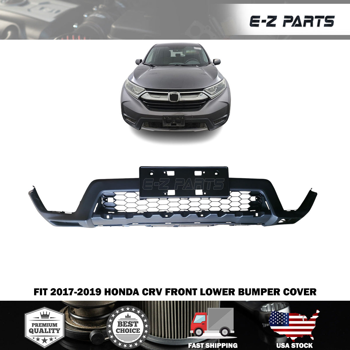 Fit 2017-2019 Honda CRV Front Lower Bumper Cover