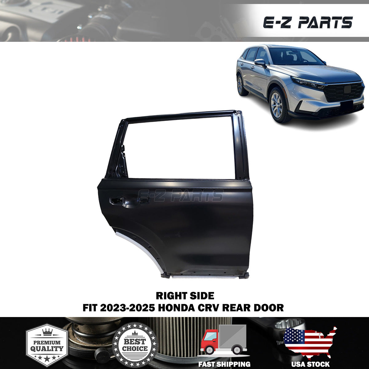 Fit 2023-2025 Honda CRV Right Rear Door Passenger Side RH