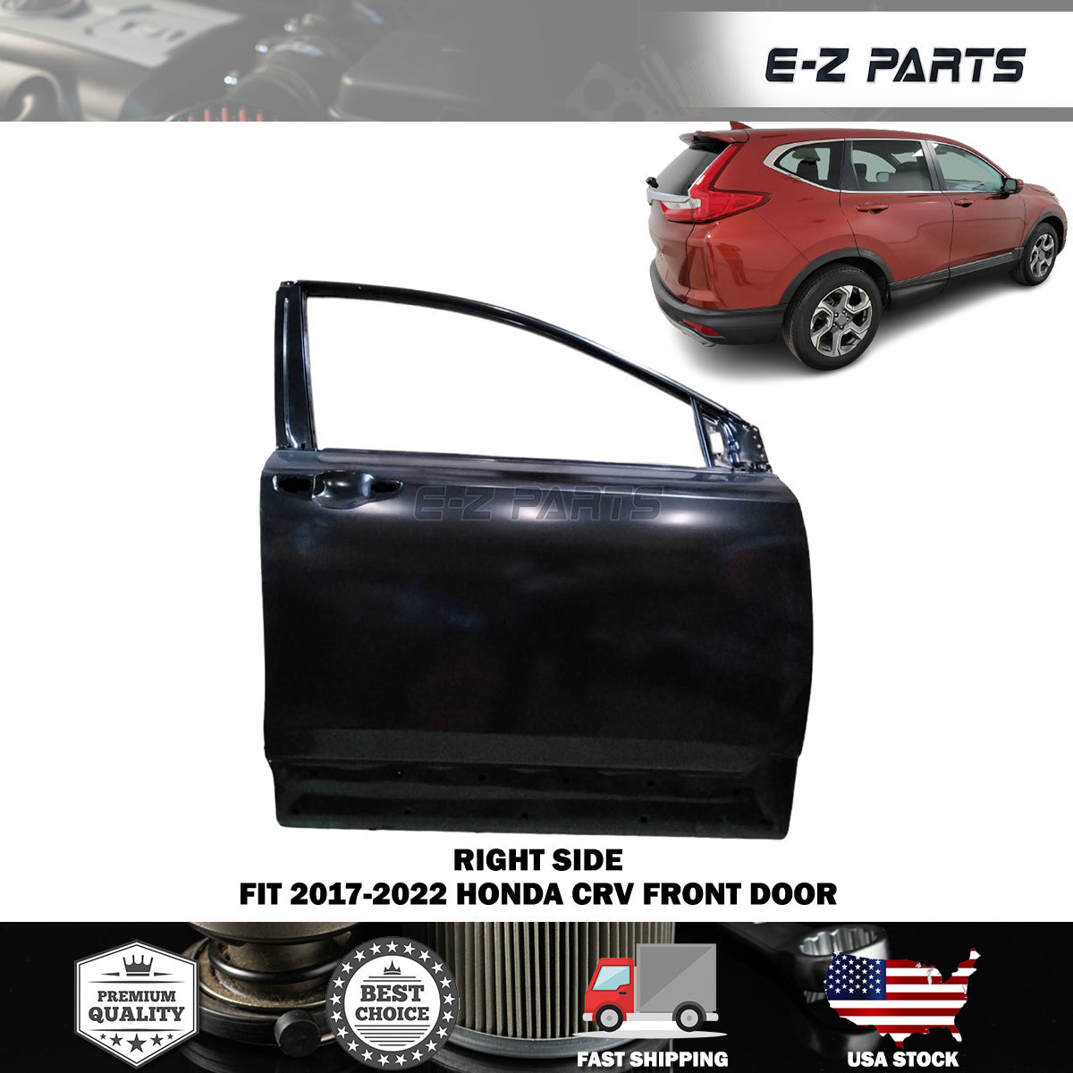 Fit 2017-2022 Honda CRV Right Front Door Passenger Side RH