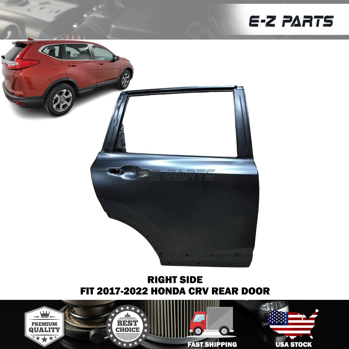 Fit 2017-2022 Honda CRV Right Rear Door Passenger Side RH