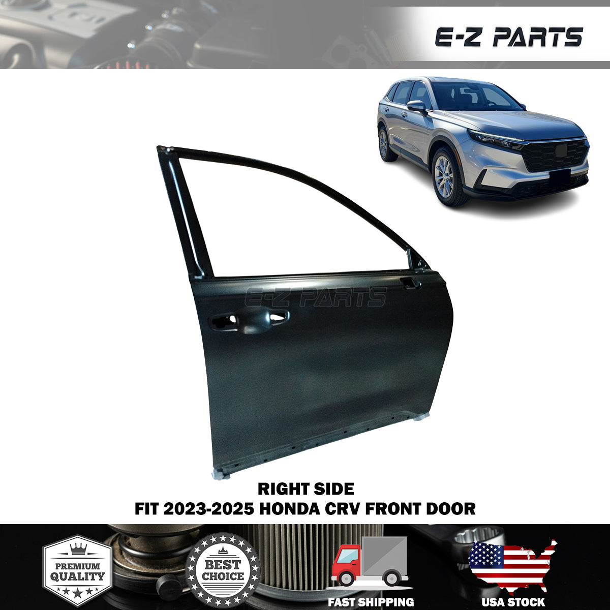 Fit 2023-2025 Honda CRV Right Front Door Passenger Side RH