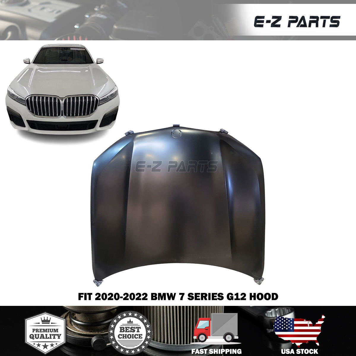 For 2020-2022 BMW 7 Series G12 Hood