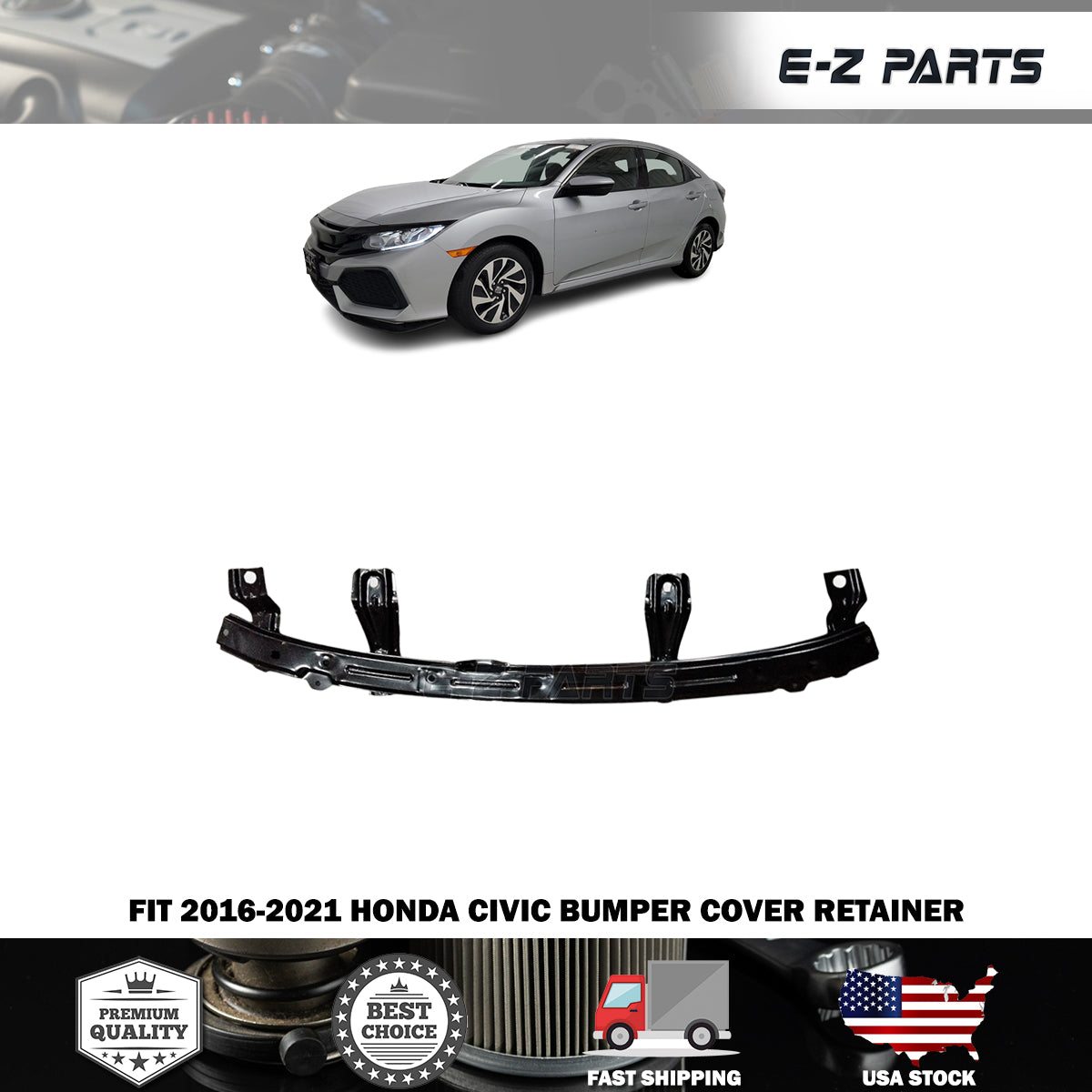 Fit 2016-2021 Honda Civic Bumper Cover Retainer