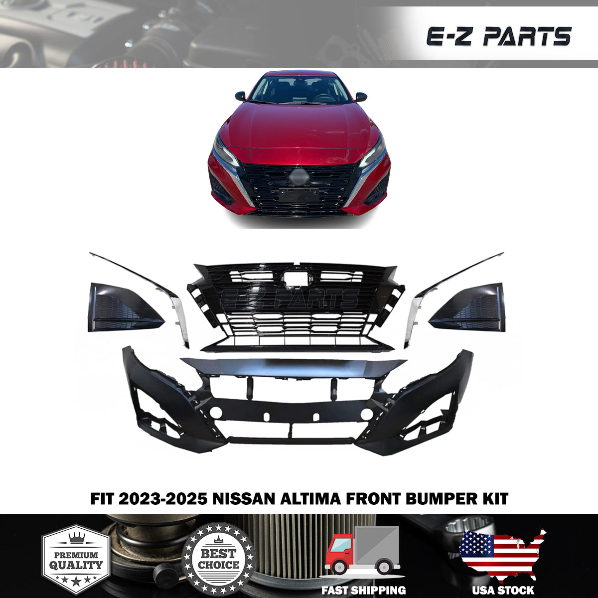 Fit 2023-2025 Nissan Altima Front Bumper Kit