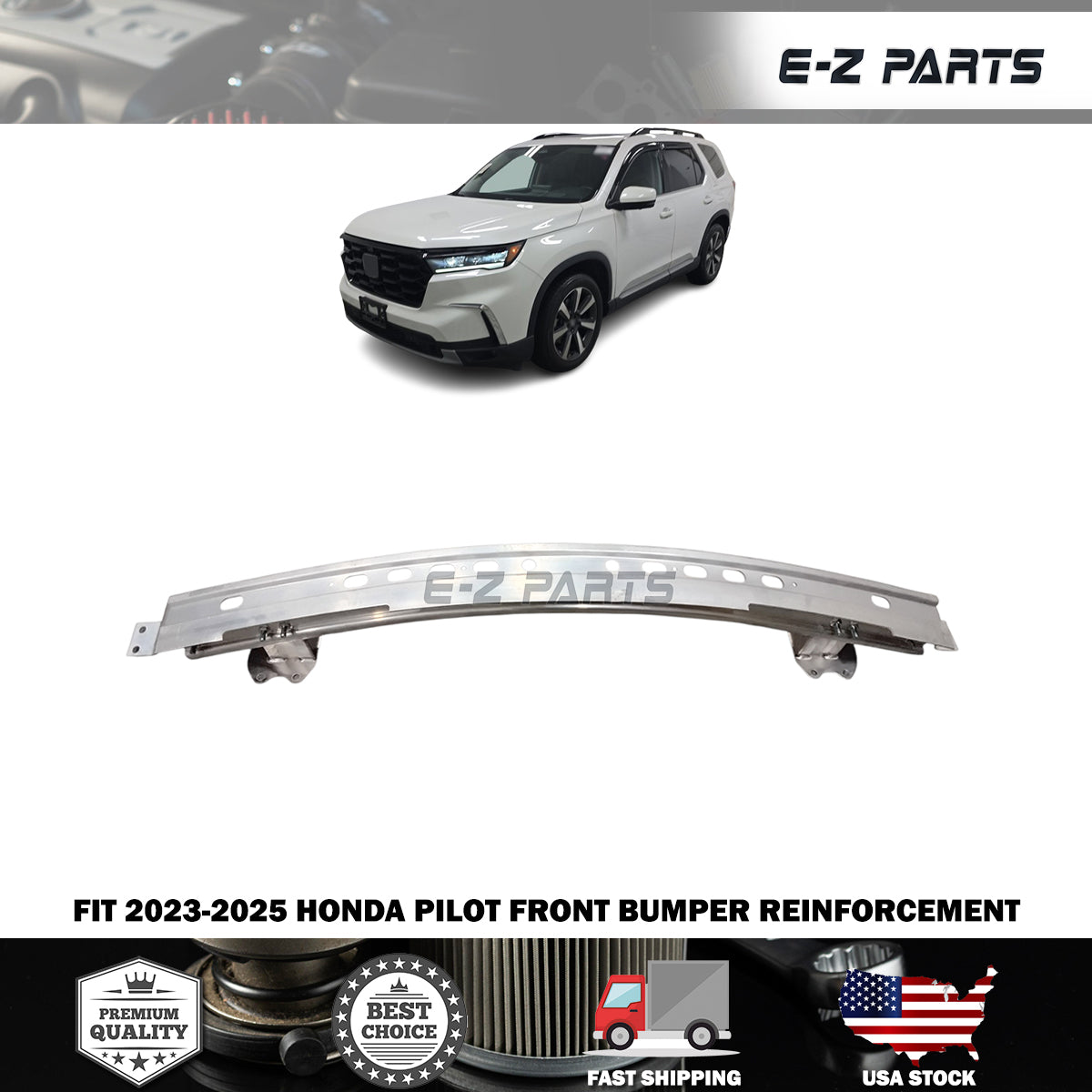 Fit 2023-2025 Honda Pilot Front Bumper Reinforcement
