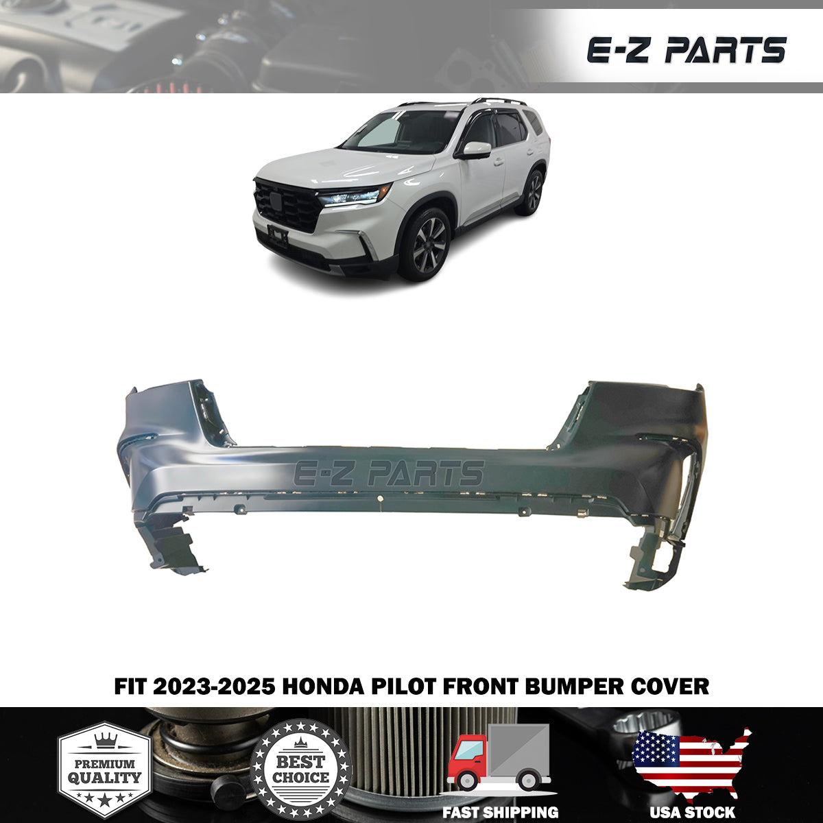 Fit 2023-2025 Honda Pilot Front Bumper Cover