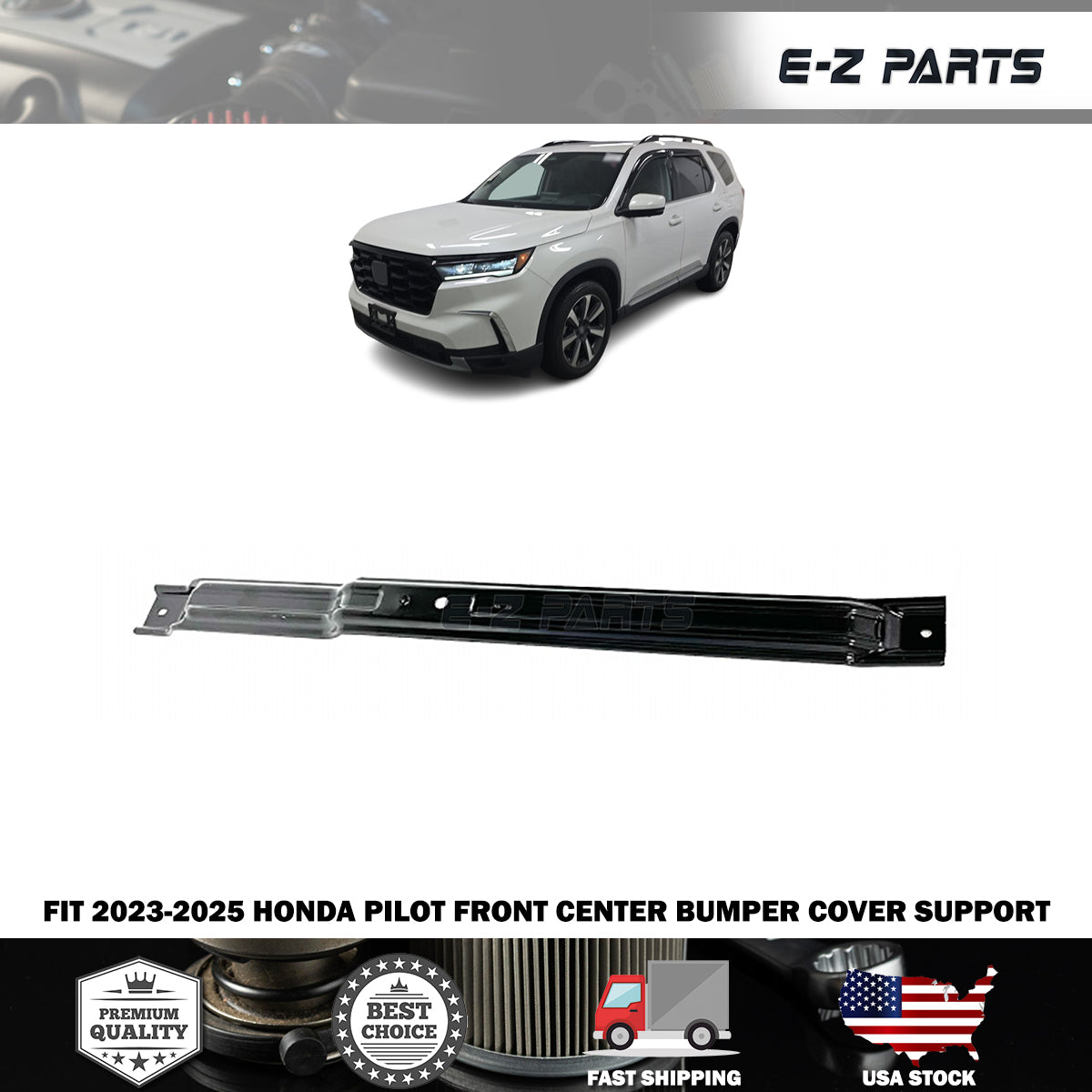 Fit 2023-2025 Honda Pilot Front Center Bumper Cover Support