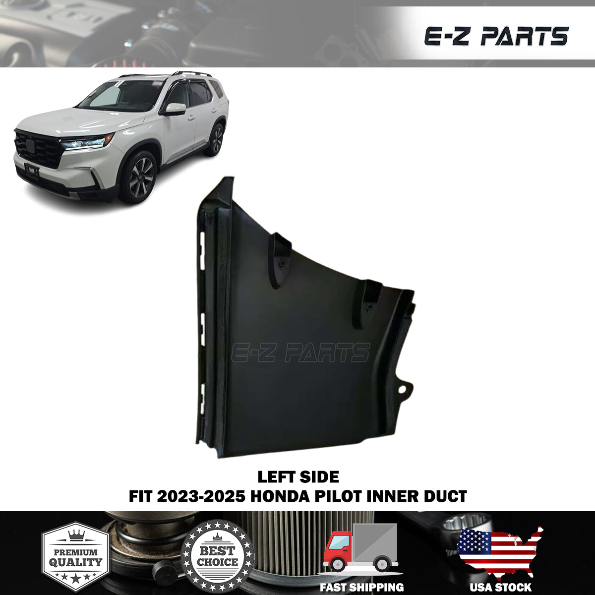 Fit 2023-2025 Honda Pilot Left Side Inner Duct