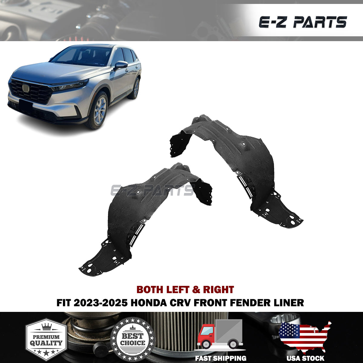 Fit 2023-2025 Honda CRV Both Left & Right Front Fender Liner