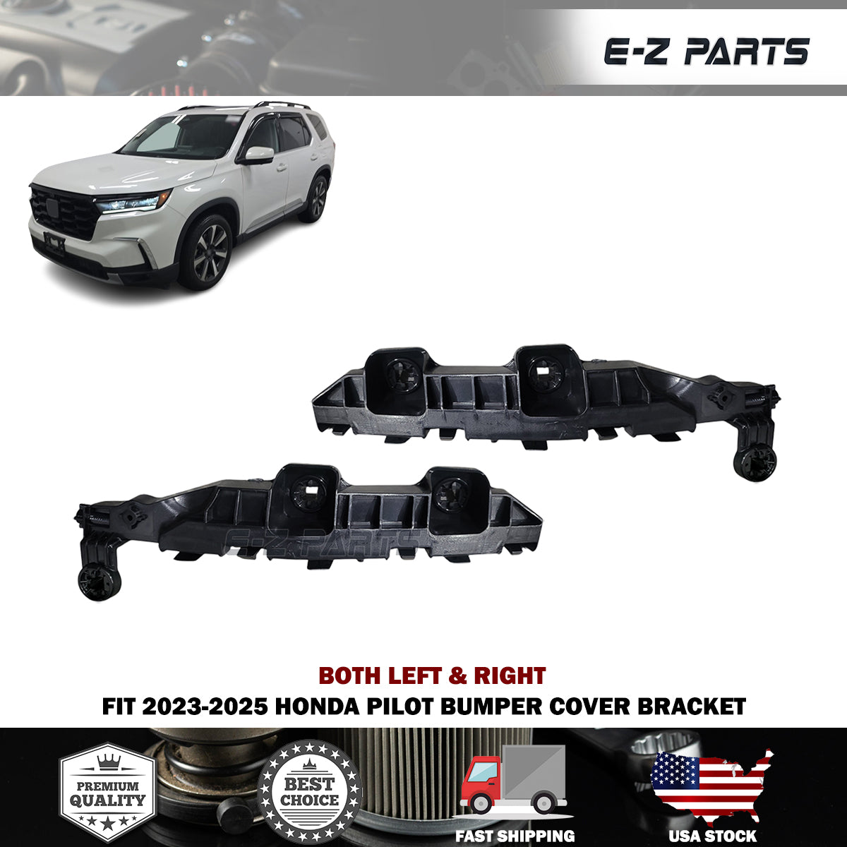 Fit 2023-2025 Honda Pilot Both Left & Right Bumper Cover Bracket