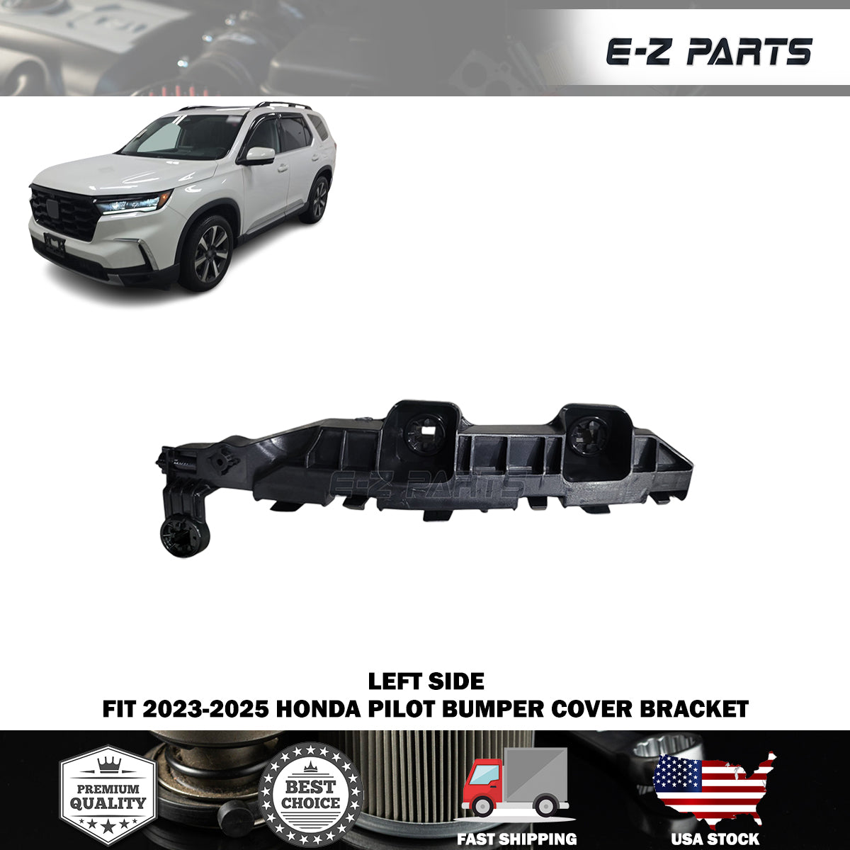 Fit 2023-2025 Honda Pilot Left Side Bumper Cover Bracket