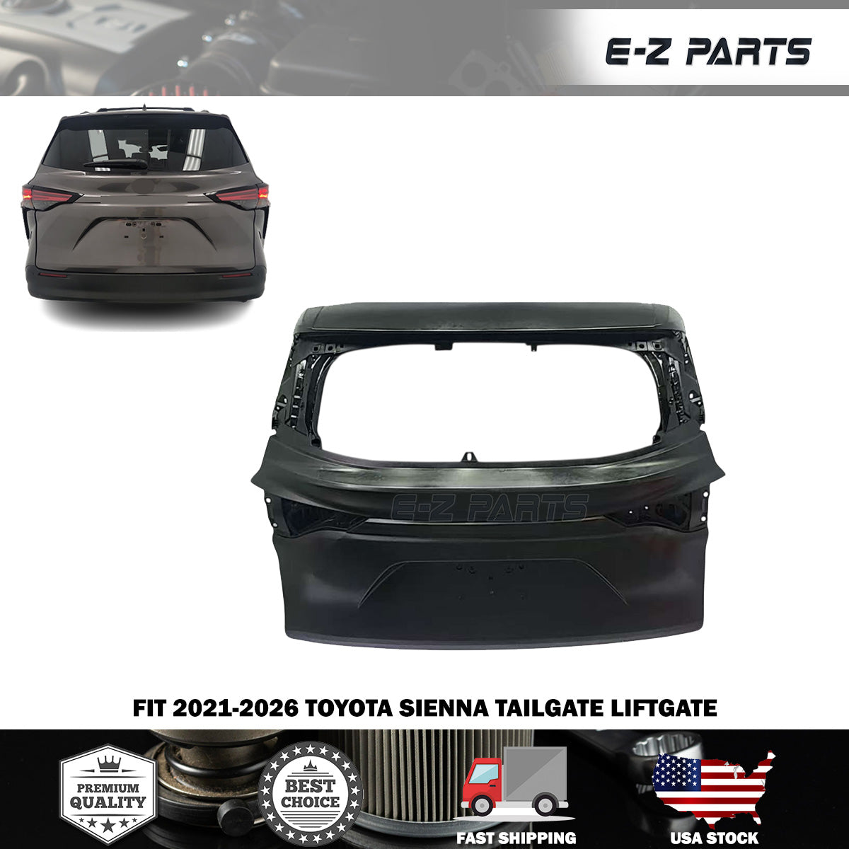 Fit For 2021-2026 Toyota Sienna Tailgate Liftgate