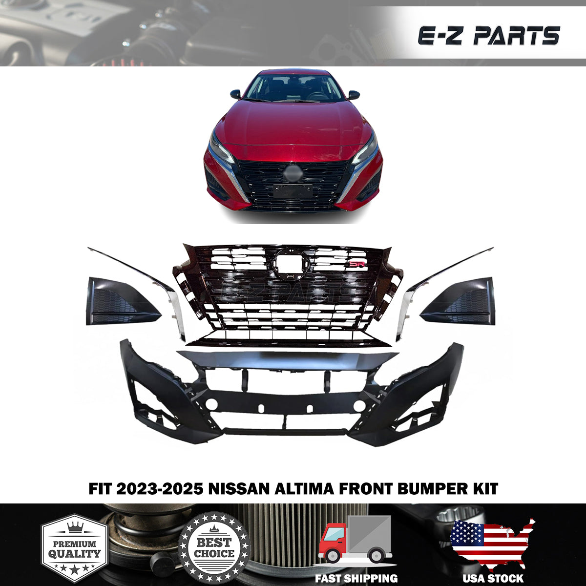Fit 2023-2025 Nissan Altima Front Bumper Kit