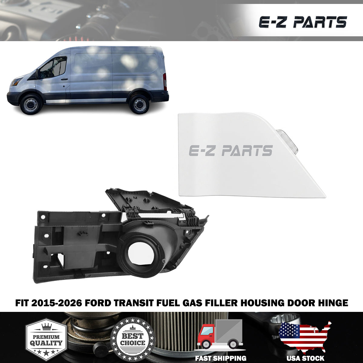 Fit 2015-2026 Ford Transit Fuel Gas Filler Housing Door Hinge