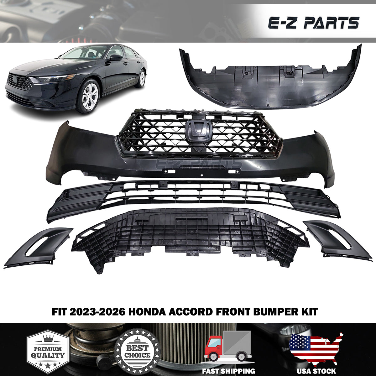 Fit 2023-2026 Honda Accord Front Bumper Kit