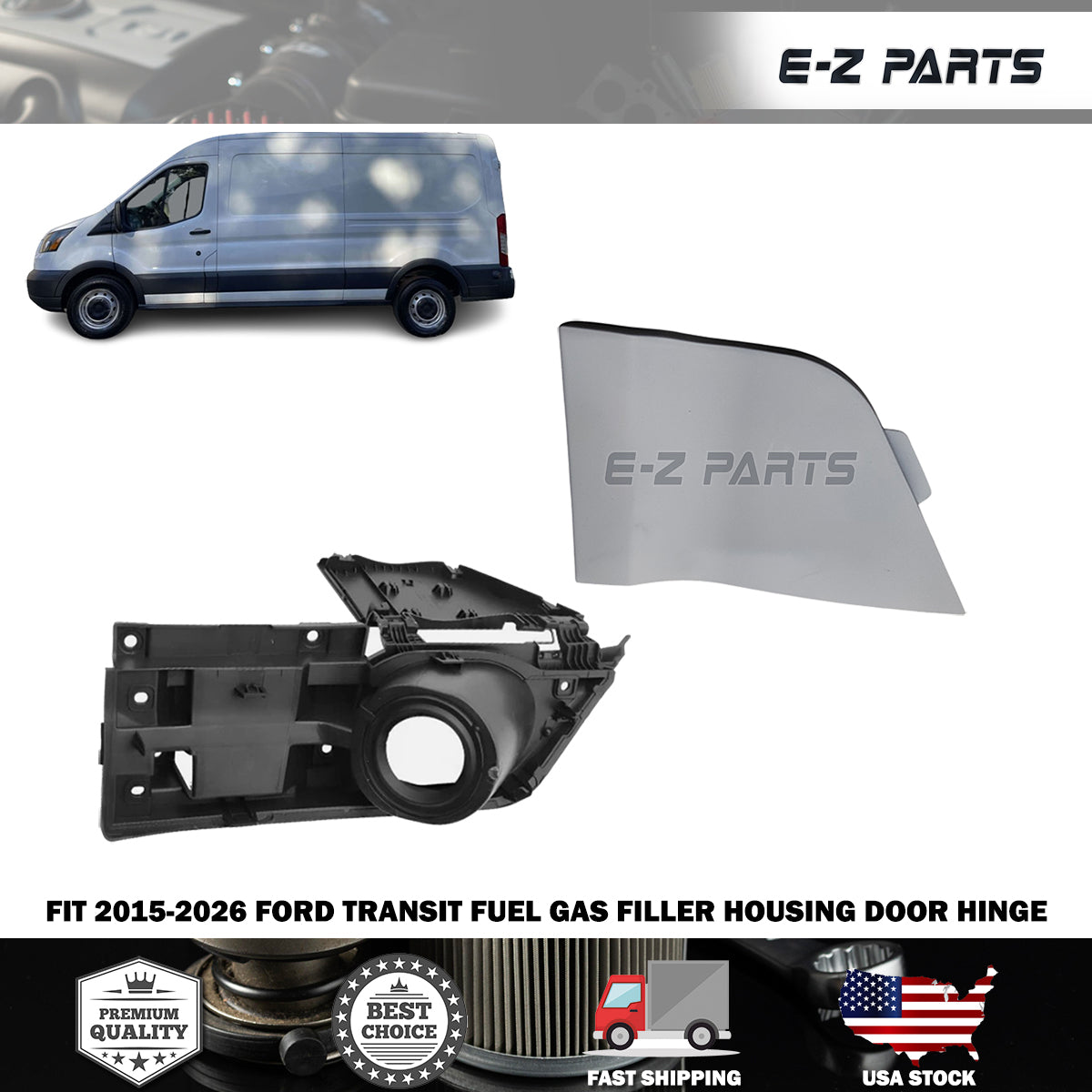 Fit 2015-2026 Ford Transit Fuel Gas Filler Housing Door Hinge