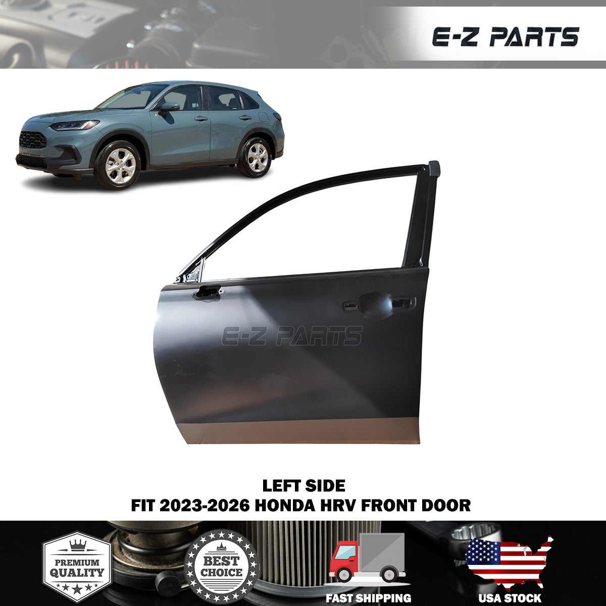 Fit 2023-2026 Honda HRV Left Front Door Driver Side LH