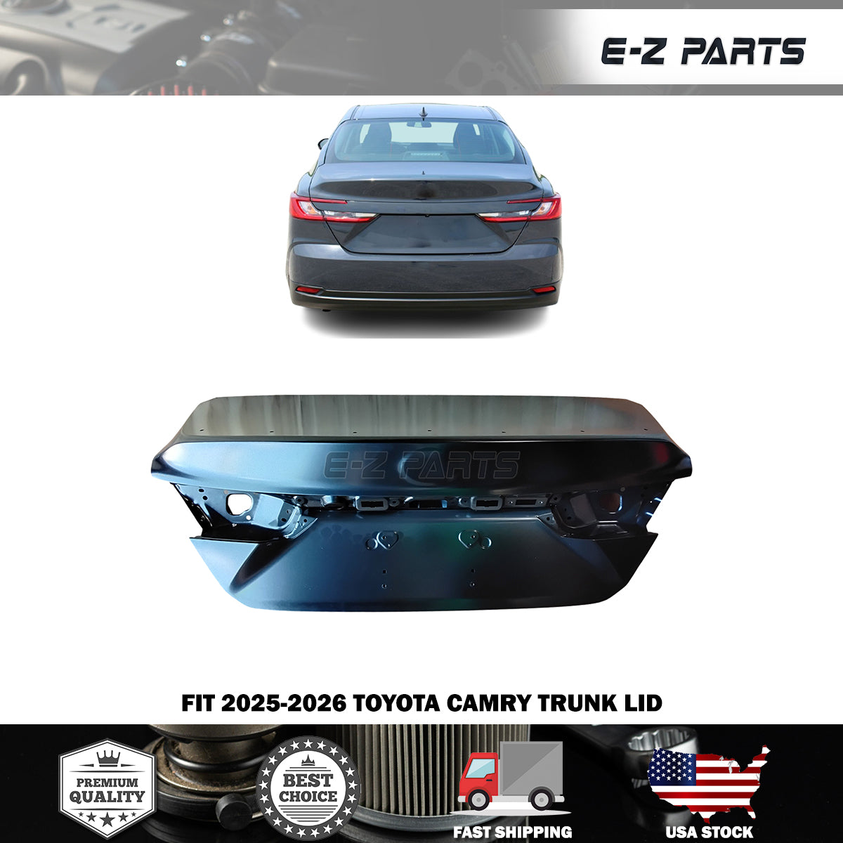 Fit 2025-2026 Toyota Camry Trunk Lid