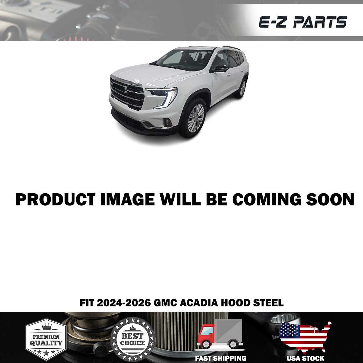 Fit 2024-2026 GMC Acadia Hood Steel