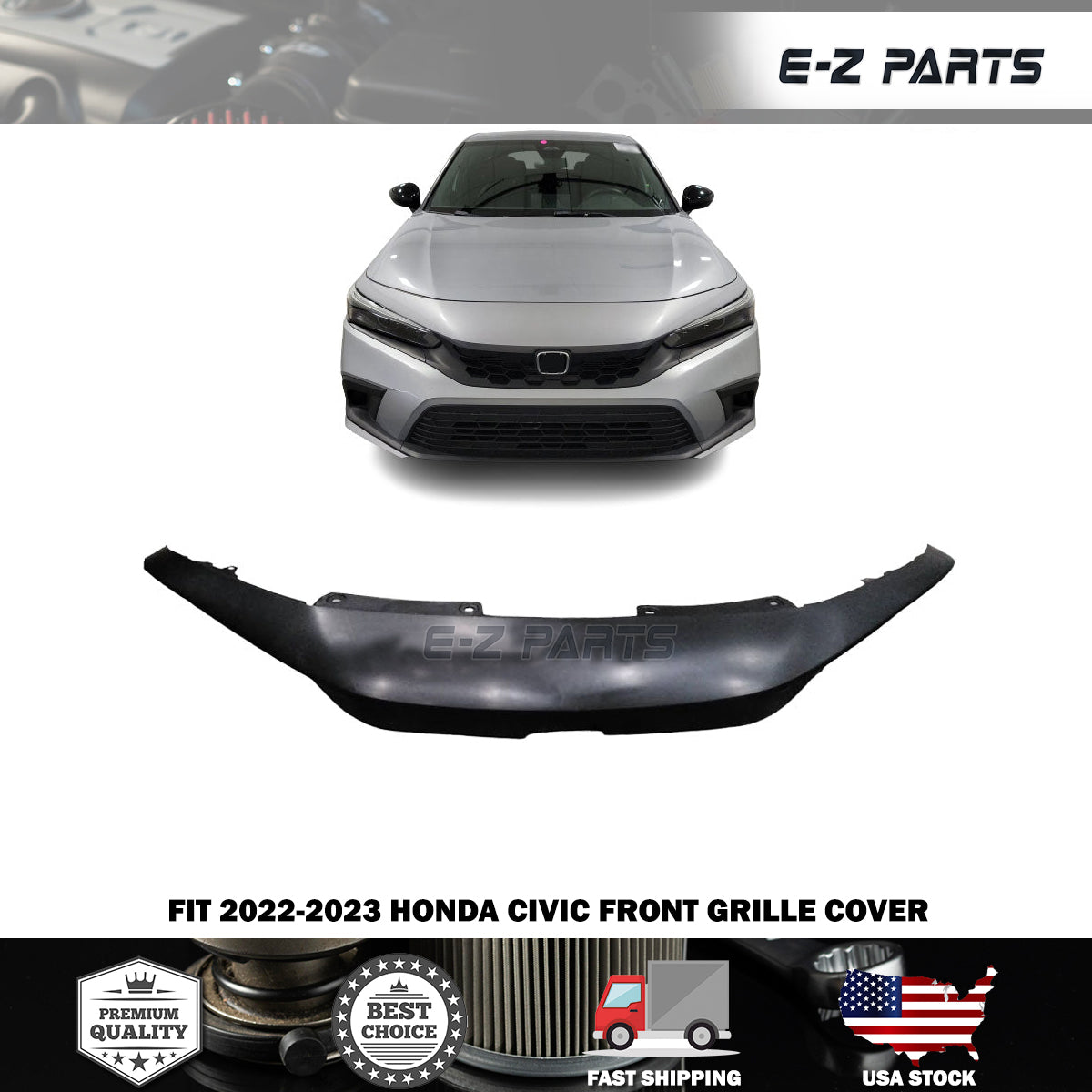 For 2022-2023 Honda Civic Front Grille Cover