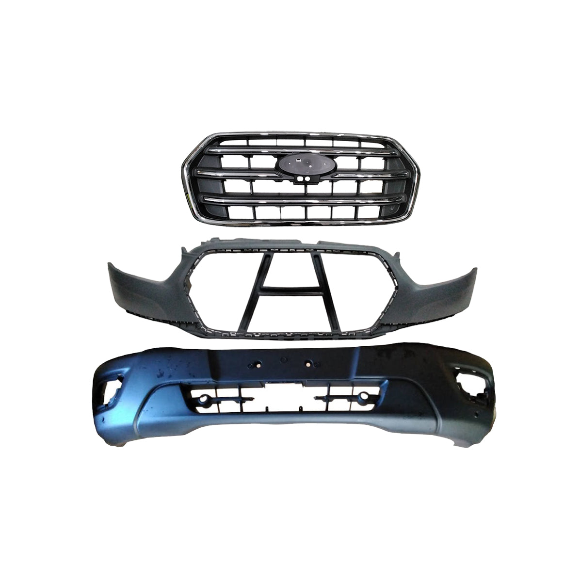 For 2020-2023 Ford Transit Front Bumper Lower with Park Sensors and Upper