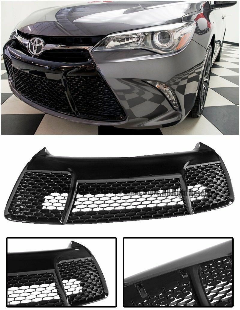 For 2015-2017 Toyota Camry XSE FRONT BUMPER LOWER BLACK GRILLE