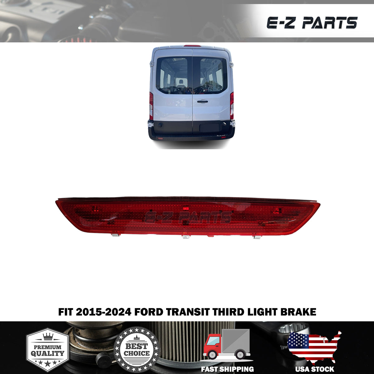 Fit 2015-2024 Ford Transit Third Light Brake