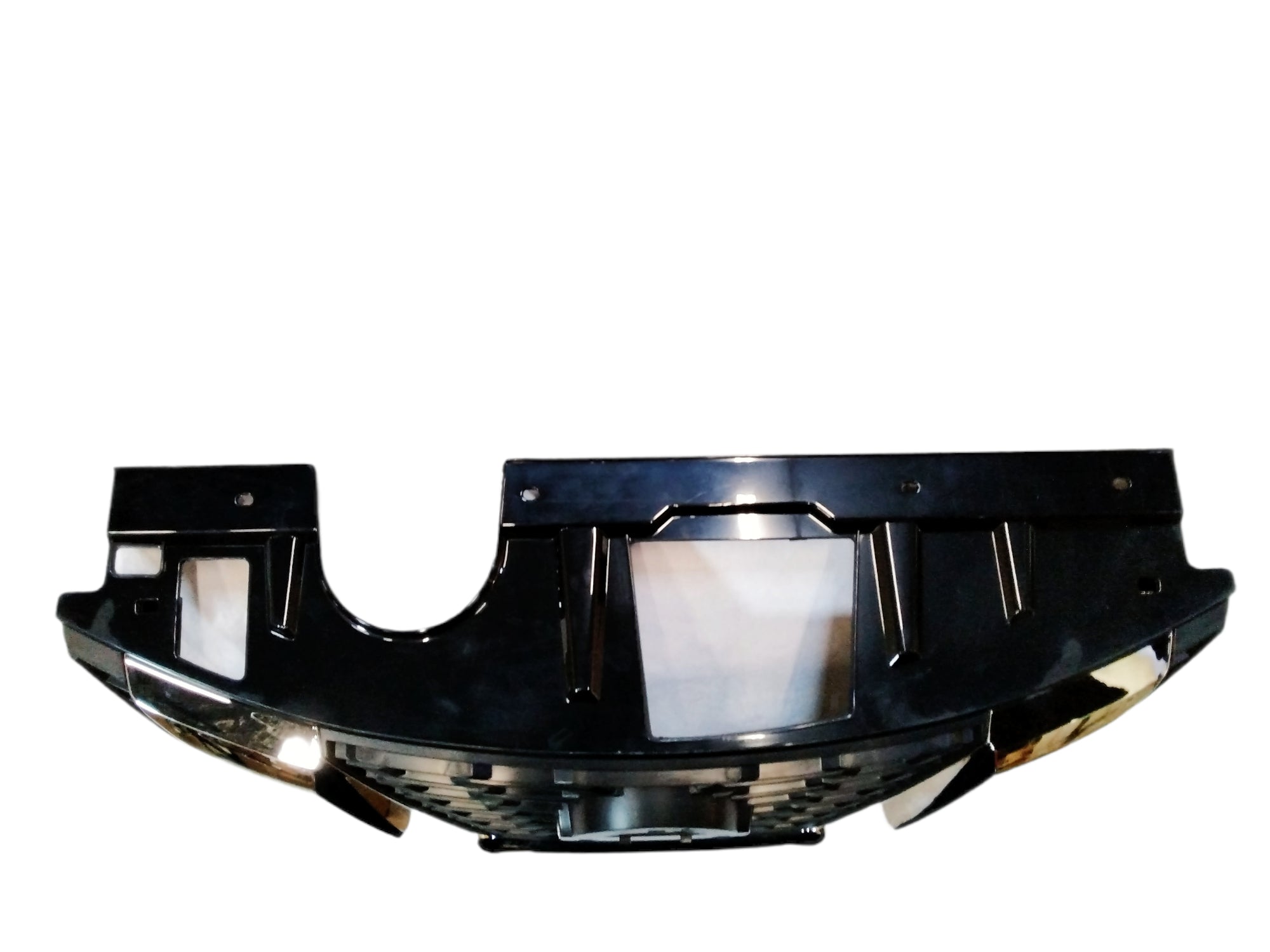 For 2017-2019 Nissan Rogue Front Bumper Upper Hood Grille Black/Chrome Trim