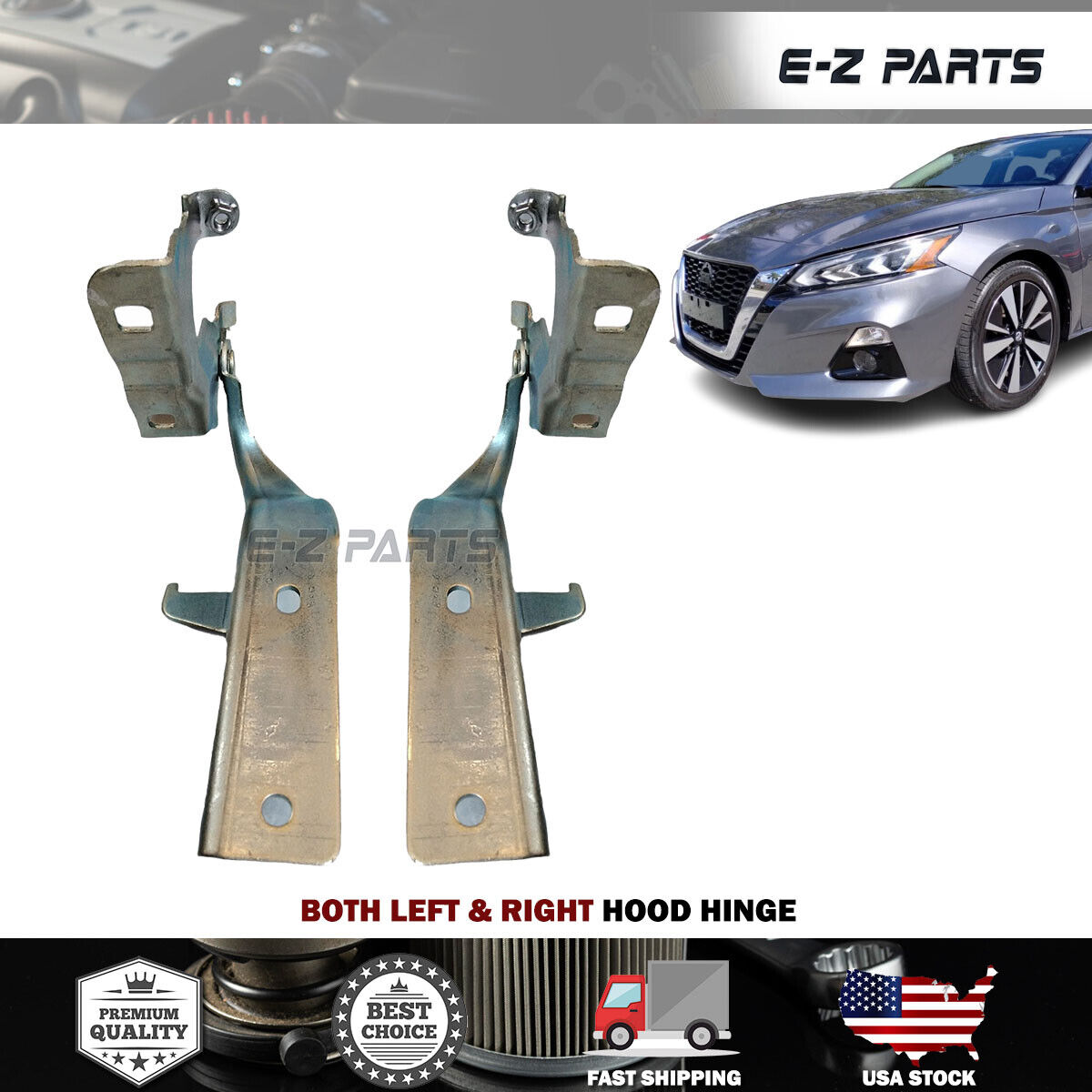 For 2019-2021 Nissan Altima Both Left & Right Hood Hinge