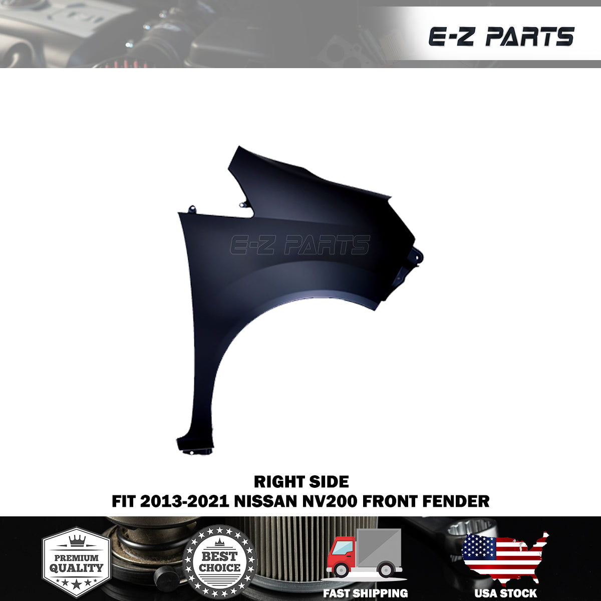 Fit 2013-2021 Nissan NV200 Right Front Fender Passenger Side RH