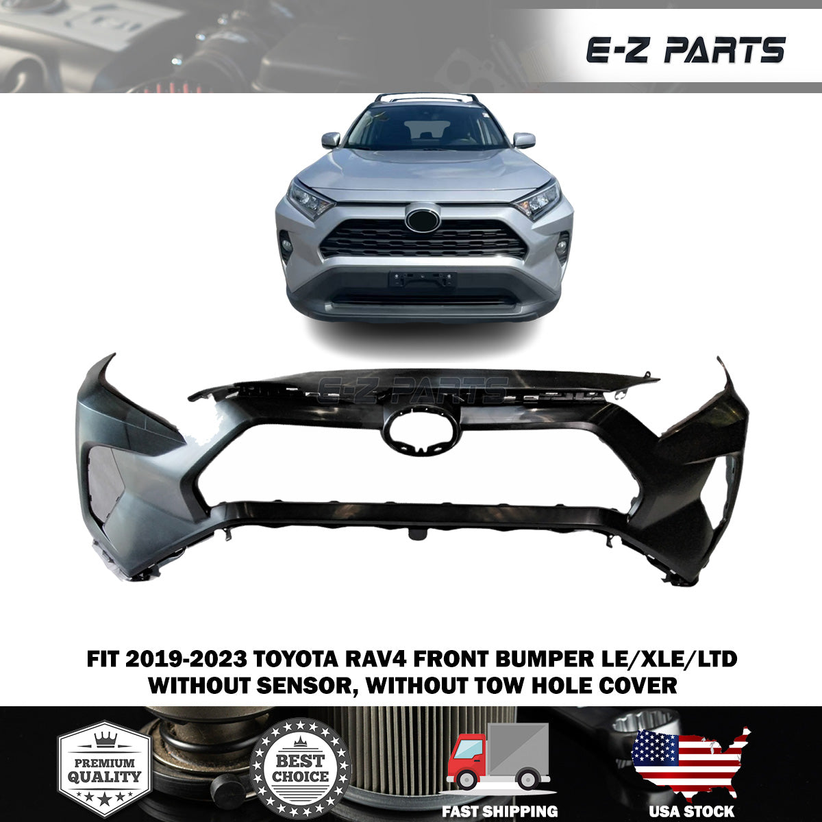 Fit 2019-2022 Toyota RAV4 Front Bumper Kit