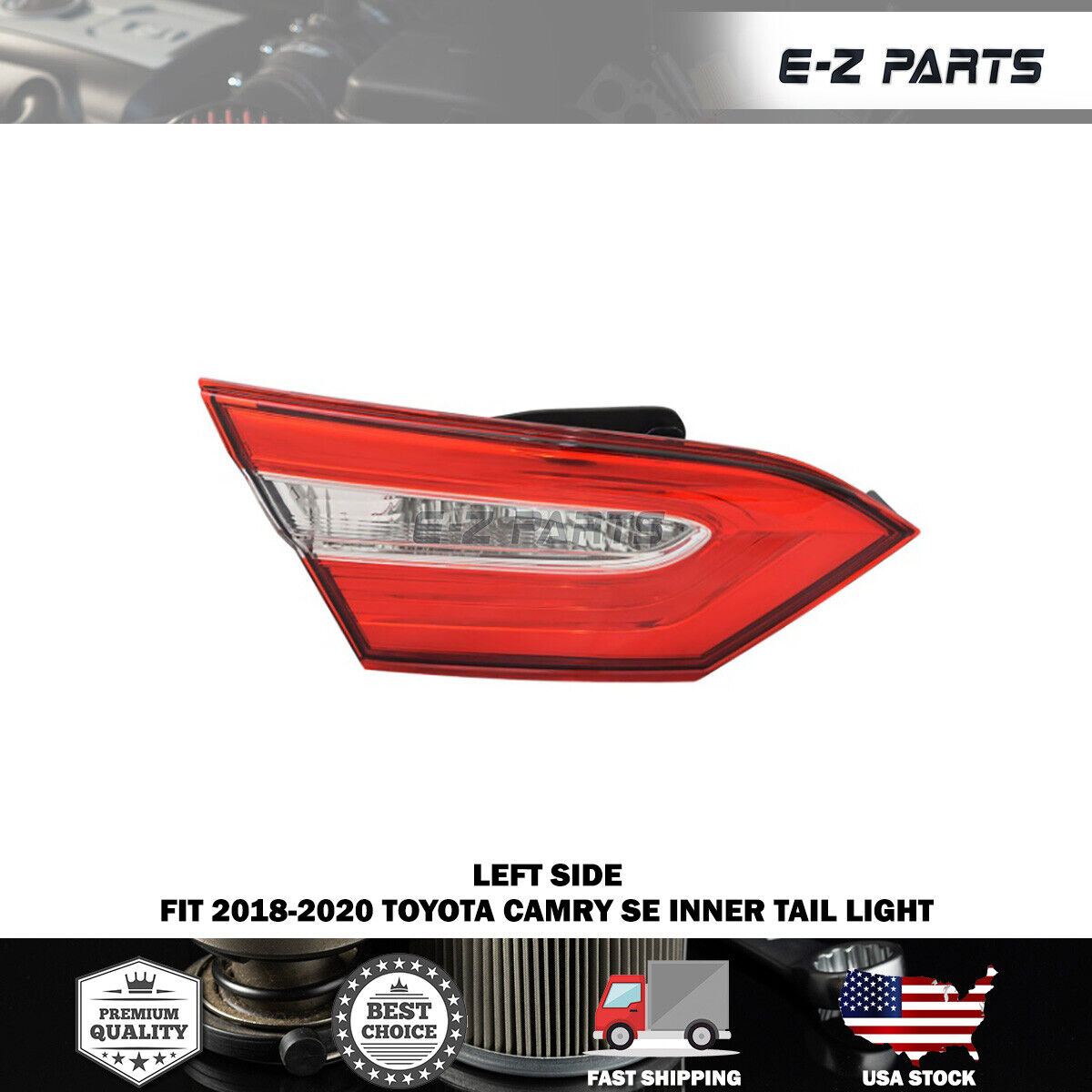 For 2018-2020 Toyota Camry SE Driver Side Inner LH Tail Light