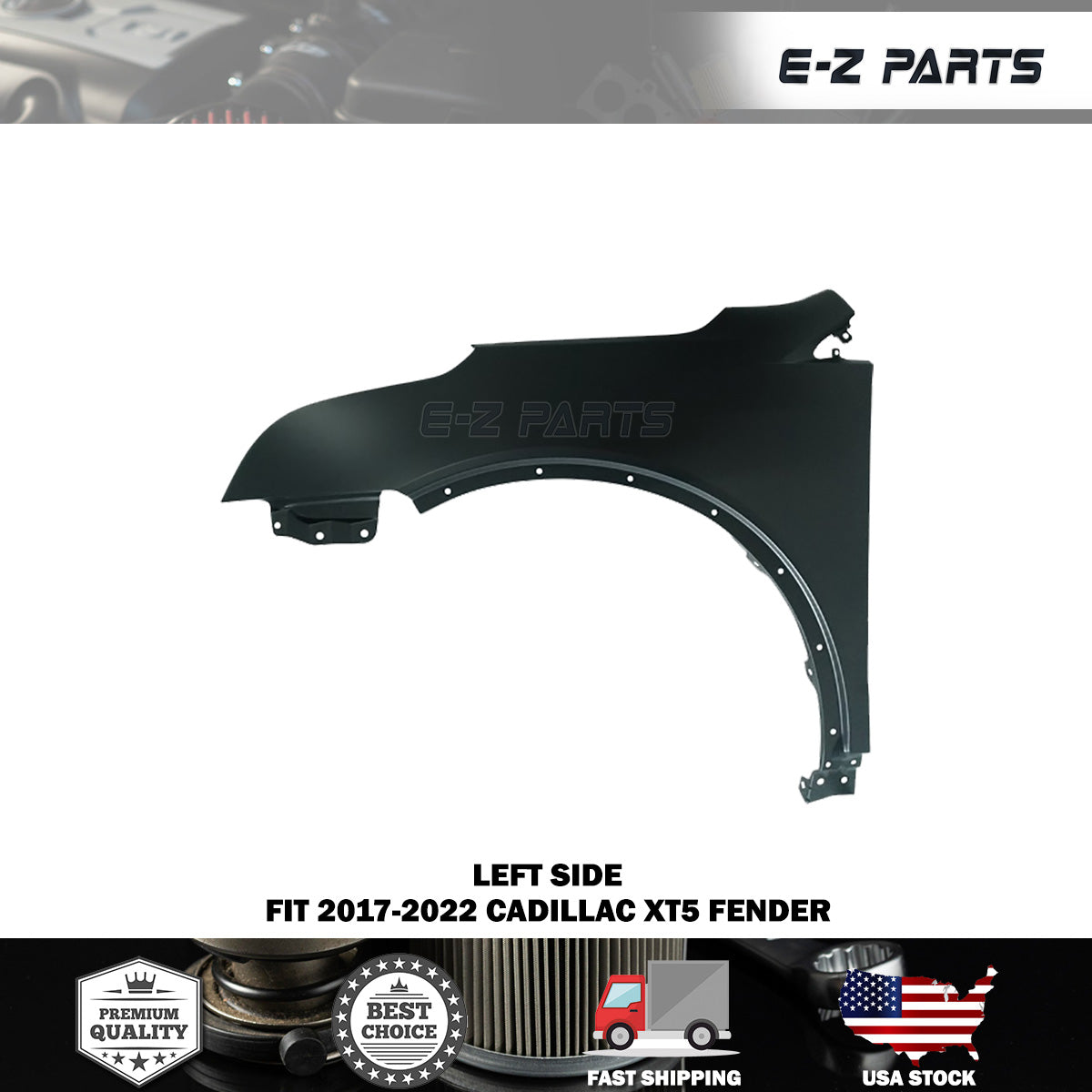 For 2017-2022 Cadillac XT5 Replace Front Driver Side Fender GM1240400 Left LH