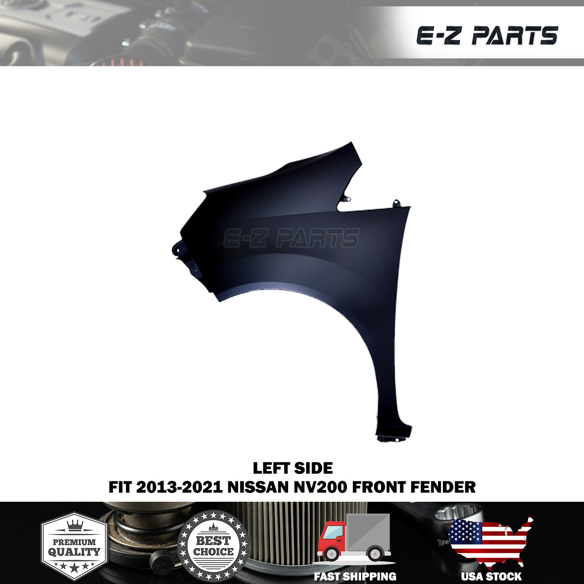 Fit 2013-2021 Nissan NV200 Left Front Fender Driver Side LH