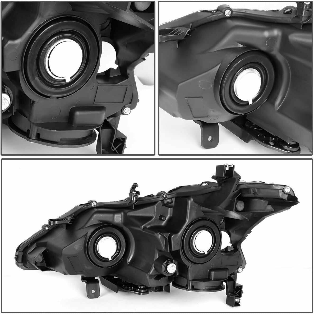 For 2013 2014 2015 Nissan Altima Headlight Head Lamp Chrome Housing  RH +LH