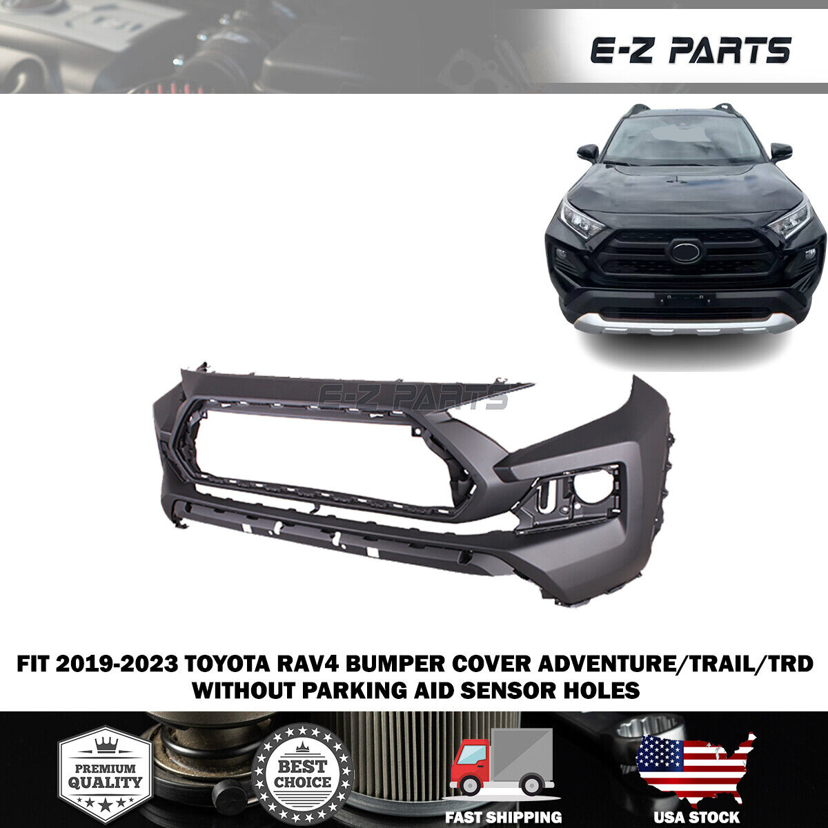 For 2019-2023 Toyota RAV4 Bumper Cover Adventure/Trail/TRD