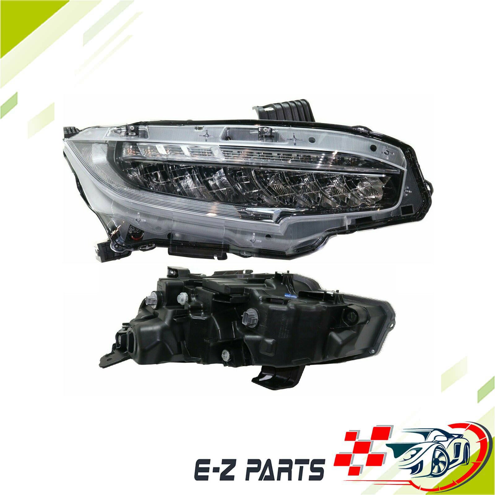 Premium Quality for 2016-2019 Honda Civic Headlight Hatchback or Sedan Right Side LED