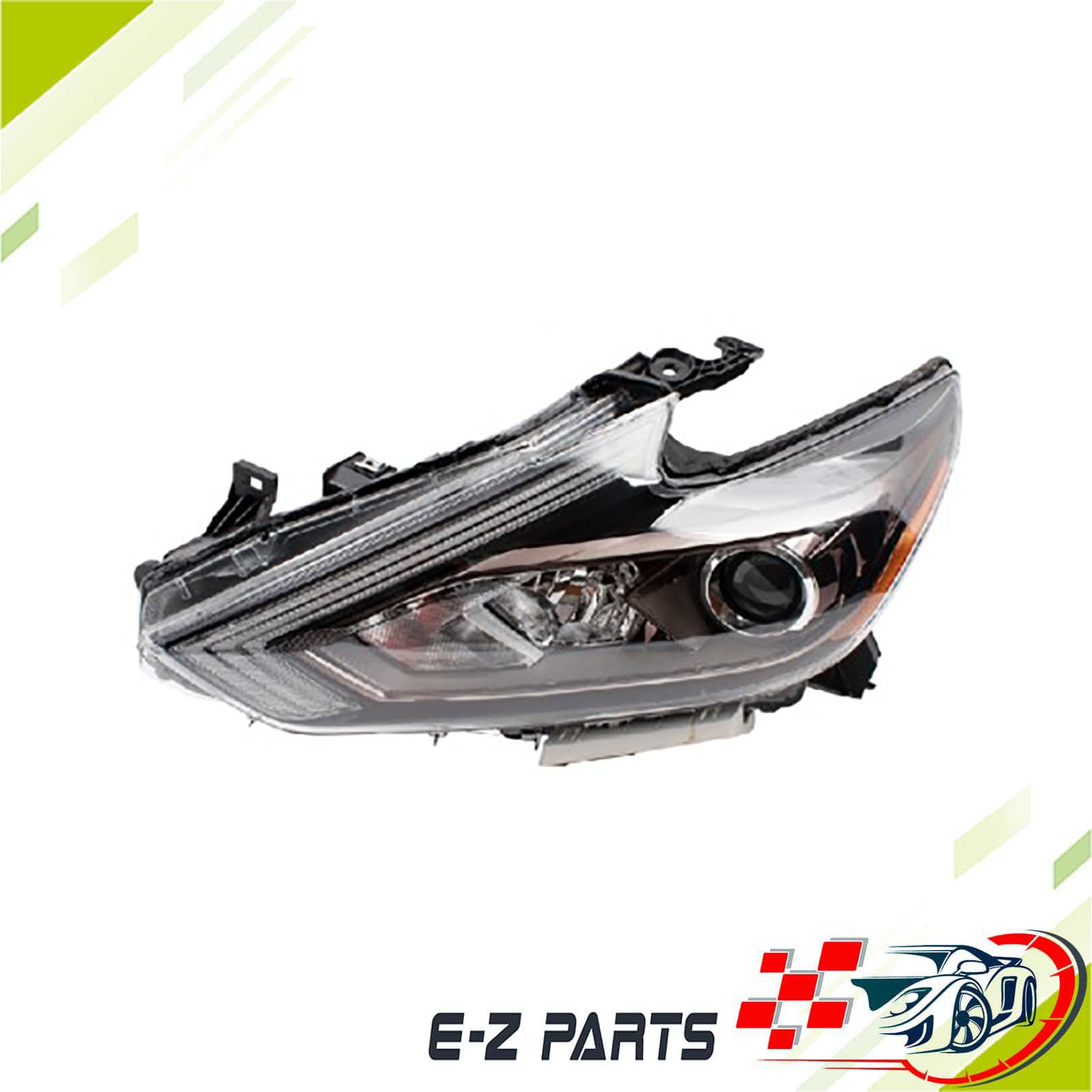 For 2016-2018 Nissan Altima Headlights Halogen W/O LED DRL Black Left Side