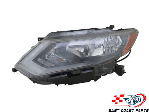Premium Quality for 2017-2018 Nissan Rogue Headlight Left/Driver Side