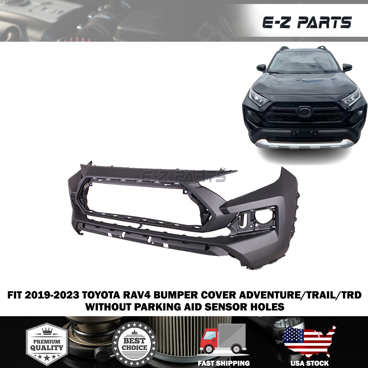 For 2019-2023 Toyota RAV4 Bumper Cover Adventure/Trail/TRD
