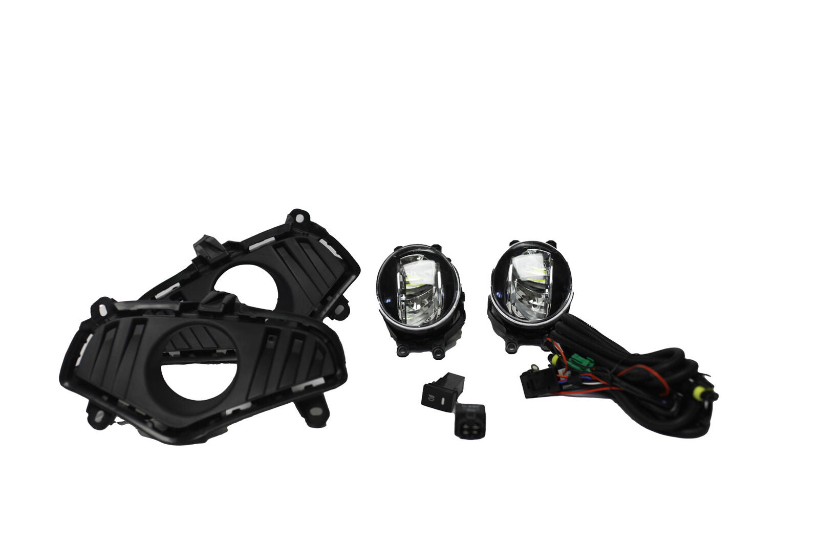 For 2019-2022 Toyota RAV4 Mount Bracket, Grille and Trim kit with Fog Light Kit